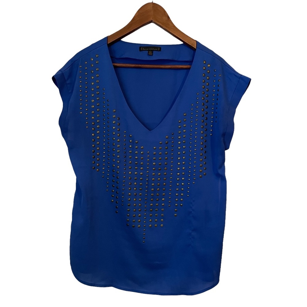 Early 2000’s Lucca Couture from Urban Outfitters Blue Studded Top